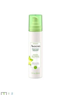 AVEENO POSITIVELY RADIANT MICELLAR GEL FACIAL CLEANSER 5.1 OZ (NEW WITH TAGS)